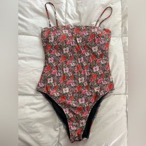 J. Crew Liberty print swimsuit